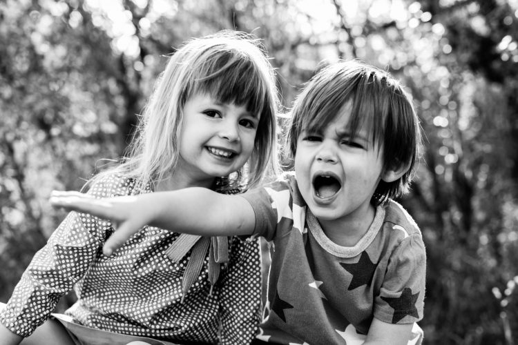 sister and brother portrait